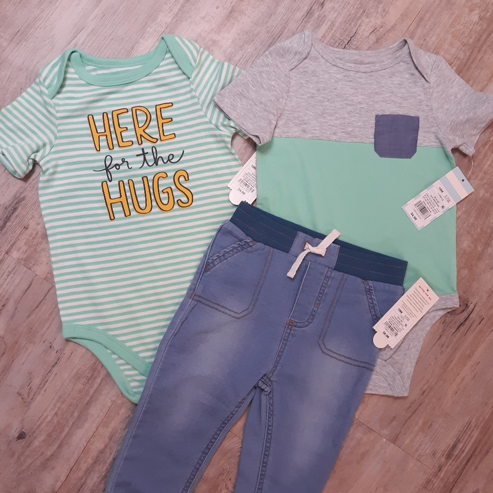 NWT Cat&Jack Baby Onesies and Joggsrs